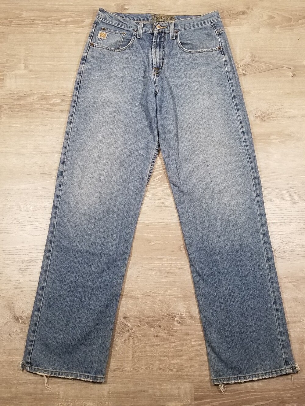 Cinch Jeans Mens 33x36 Blue Straight Western Medium Wash Denim White Label